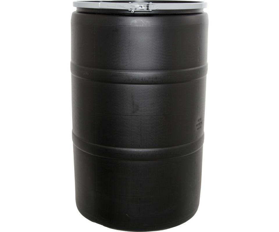 55 gal Drum with Locking Lid Loudbank Garden Supplies