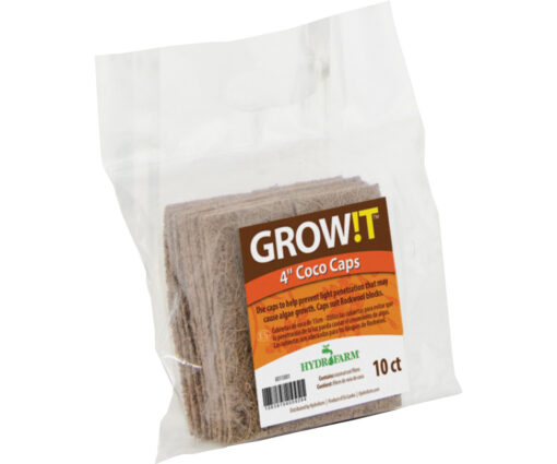 GROW!T Coco Caps, 4", pack of 10