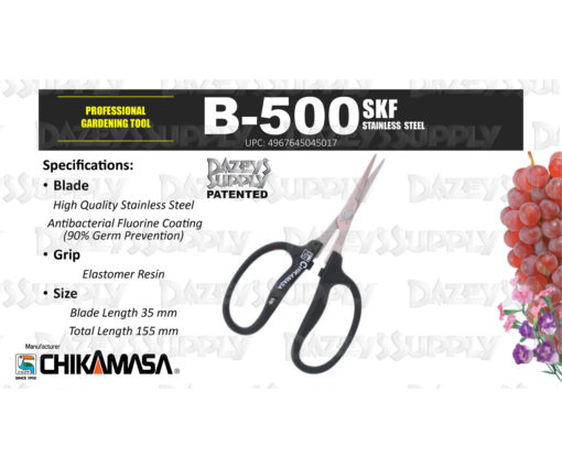 Chikamasa B500SKF Straight Scissors w/ Antibacterial Coating