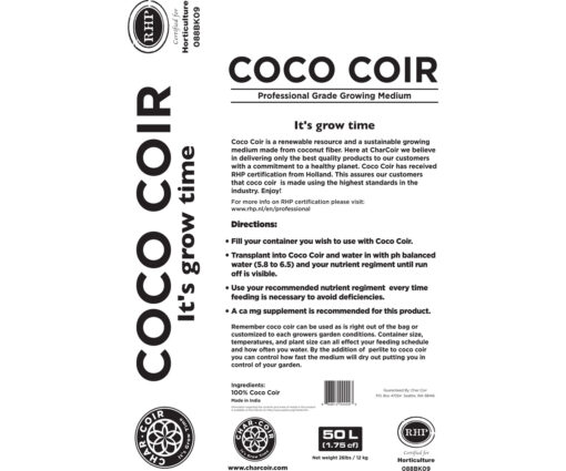 Char Coir 100% RHP Certified Coco Coir, 50 L - Image 2