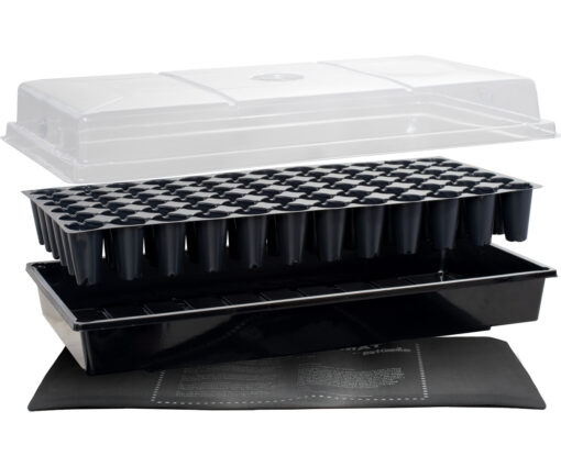 Jump Start Germination Station w/Heat Mat, Tray, 72-Cell Pack, 2" Dome - Image 2