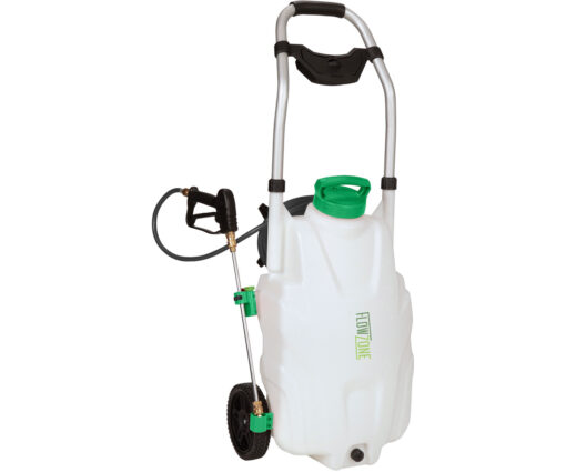 FlowZone Monsoon 2.5 High/Variable-Pressure Battery Rolling Sprayer (9-Gallon)