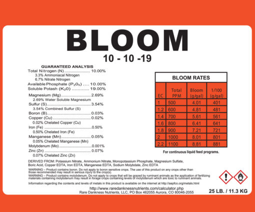 Rare Dankness Nutrients Perfecta BLOOM, 3 gallon pail, 25 lbs - Image 2