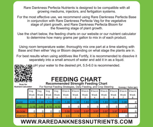 Rare Dankness Nutrients Perfecta VEG, 3 gallon pail, 25 lbs