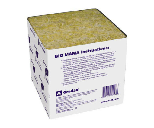 Grodan Improved Gro-Block Big Mama, 8 x 8 x 8, no hole, case of 18