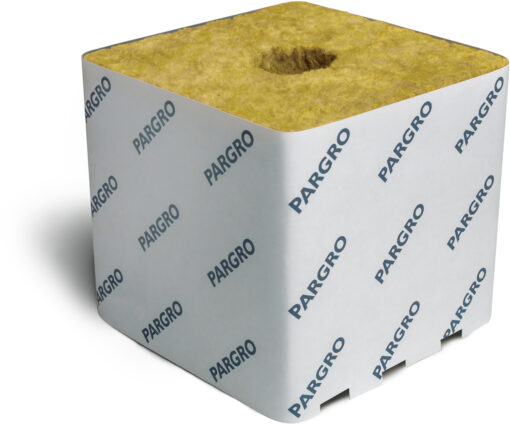 Grodan Pargro Biggie, 6 x 6 x 6, w/Hole, 512 blocks per pallet