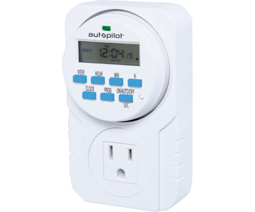 Autopilot 7-Day Grounded Digital Programmable Timer, 1725W, 15A, 1 Second On/Off, 8 On/Off Cycles - Image 2